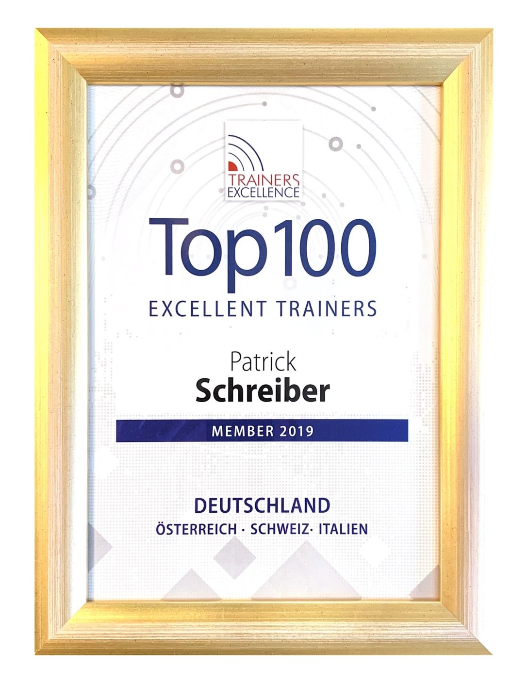 Patrick Schreiber - TOP 100 - Trainers Excellence